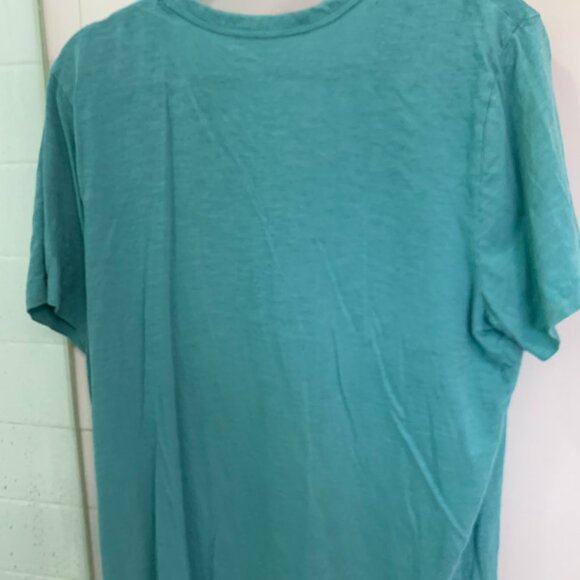 Women's Short Sleeve V-Neck T-Shirt - Universal Thread™ Aqua 2XL - Picture 2 of 3